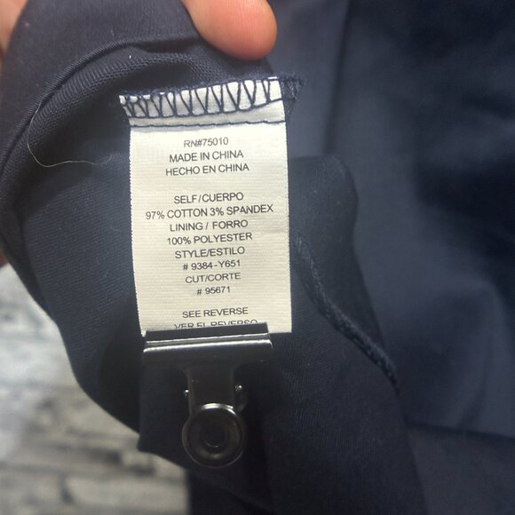 EUC City Triangles Navy Blue Mini Dress w/Tie Size 3 - Picture 11 of 14